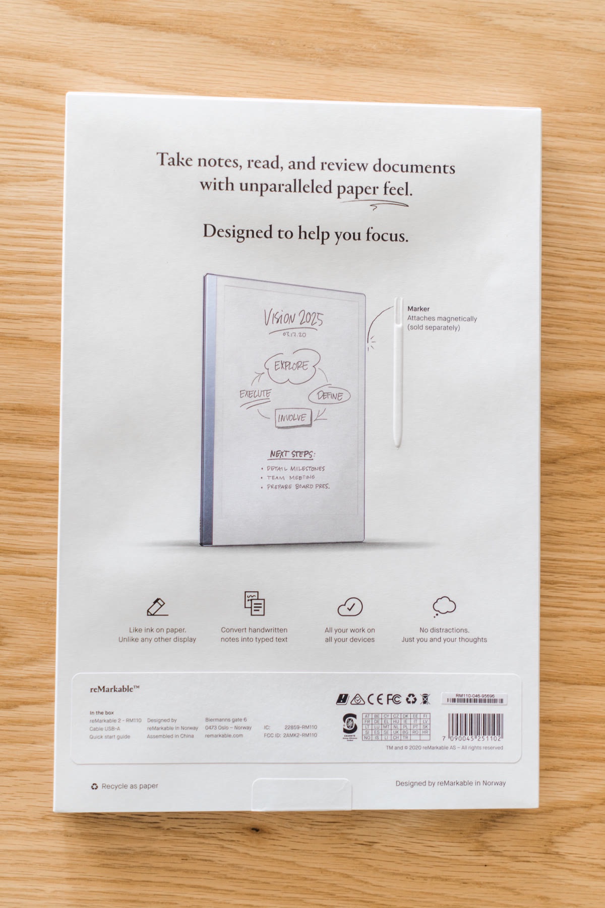 The reMarkable 2 photographed by Josh Withers