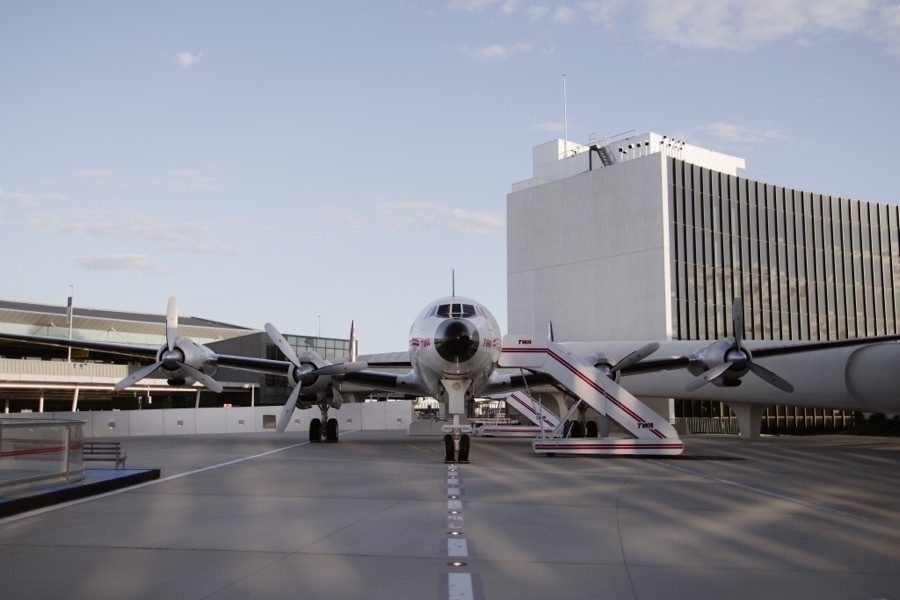 TWA 1958 Lockheed Constellation at the TWA Hotel in JFK