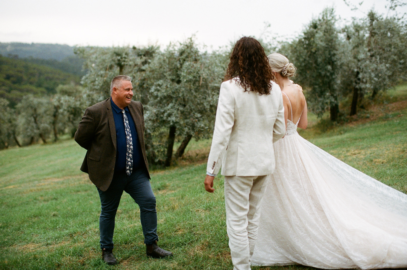 Film photo from our Tuscany, Italy, 2023 elopements with The Elopement Collective and House of Love