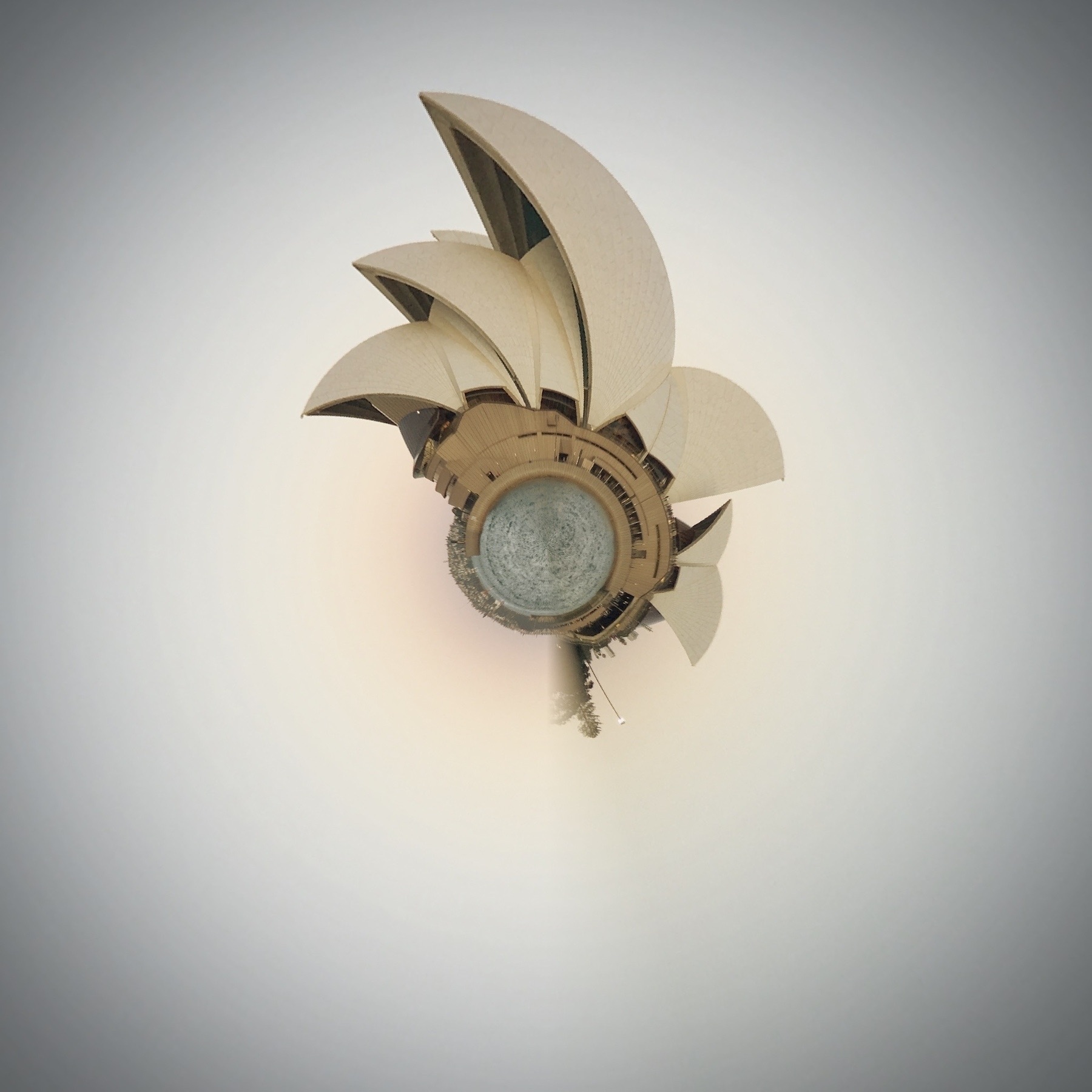 Sydney Opera House depicted in a “little world” photo effect