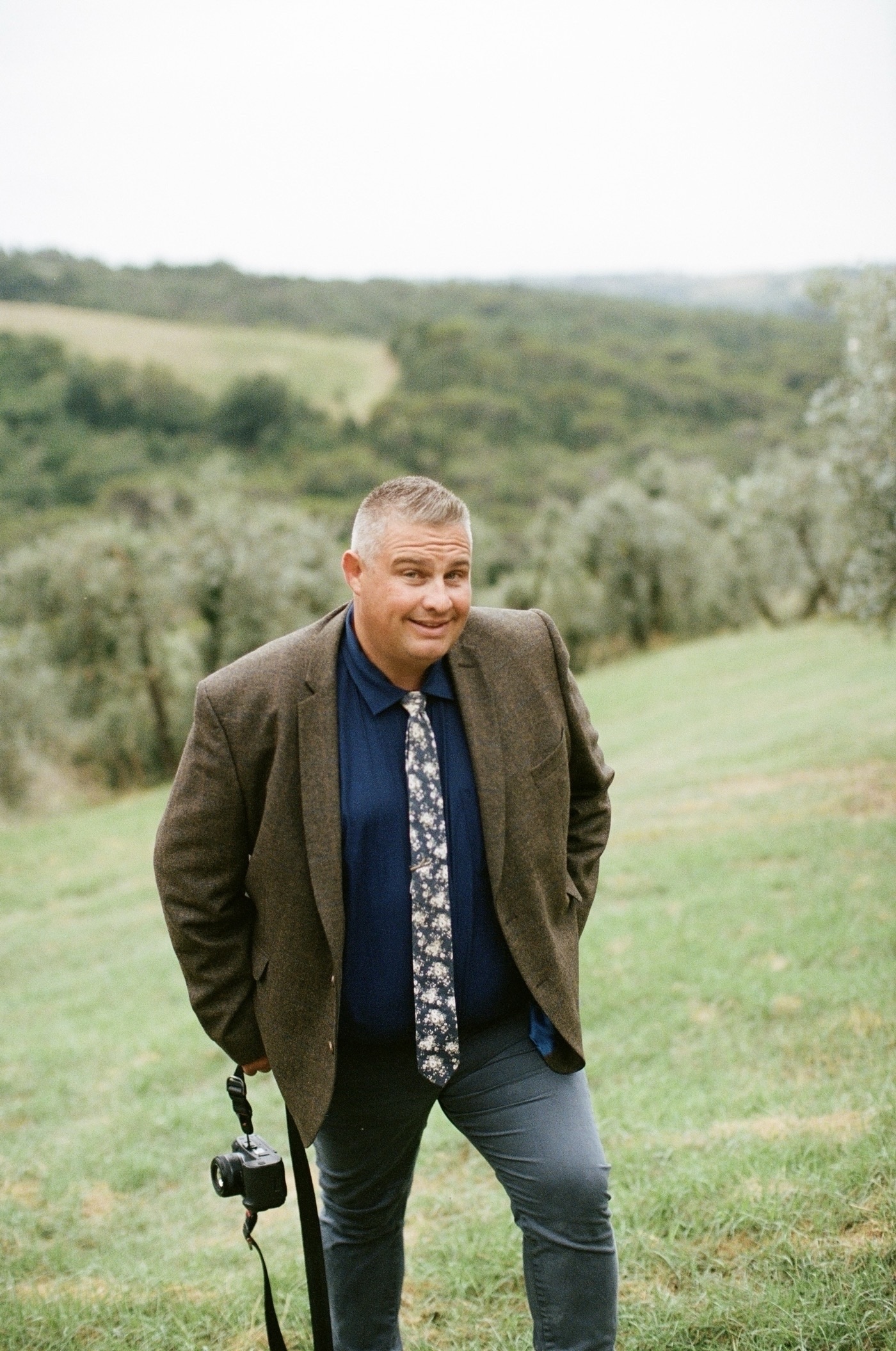 Film photo from our Tuscany, Italy, 2023 elopements with The Elopement Collective and House of Love